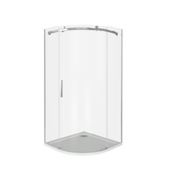 Душевой угол GOOD DOOR Altair R-90-C-CH 900x900  хром + прозрачное стекло 