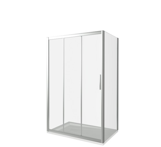 Душевой угол GOOD DOOR Orion WTWSP-110-80-C-CH 1100x800 хром + прозрачное стекло 