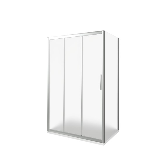 Душевой угол GOOD DOOR Orion WTWSP-120-80-G-CH 1200x800 хром + рифленое стекло 