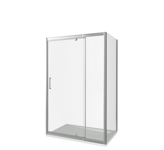 Душевой угол GOOD DOOR Orion WTWPDSP-110-80-C-CH 1100x800 хром + прозрачное стекло 