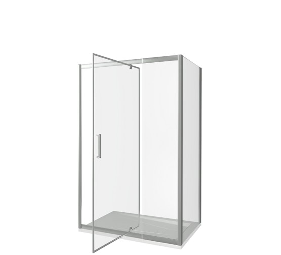 Душевой угол GOOD DOOR Orion WTWPDSP-110-80-C-CH 1100x800 хром + прозрачное стекло 