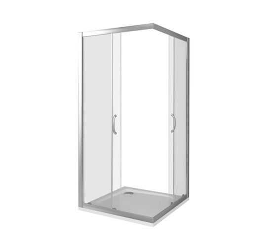 Душевой угол GOOD DOOR Infinity CR-80-C-CH 800x800  хром + прозрачное стекло 