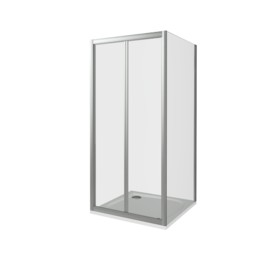 Душевой угол GOOD DOOR Infinity SDSP-80-C-CH 800x800  хром + прозрачное стекло 