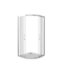 Душевой угол GOOD DOOR Latte R-80-C-WE 800x800  белый, прозрачное стекло 