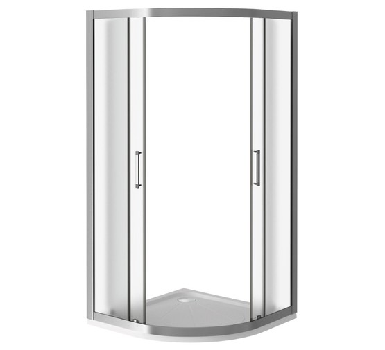 Душевой угол GOOD DOOR Latte R-80-G-WE 800x800 белый, рифленое стекло 
