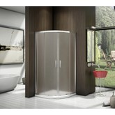 Душевой угол GOOD DOOR Latte R-80-G-WE 800x800 белый, рифленое стекло 