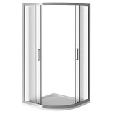 Душевой угол GOOD DOOR Latte R-80-G-WE 800x800 белый, рифленое стекло 