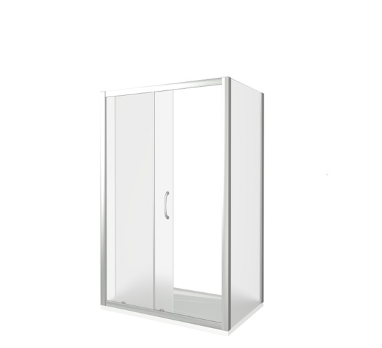 Душевой угол GOOD DOOR Latte WTWSP-120-90-G-WE 1200x900 белый,рифленое стекло 