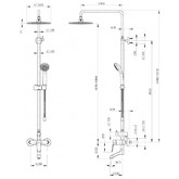 Душевая система Bravat Eco F6111147C-A-RUS со смесителем хром