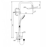 Душевая система Ideal Standart Idealrain Eco A6281AA хром