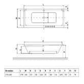 Акриловая ванна Excellent  Arana 180x85