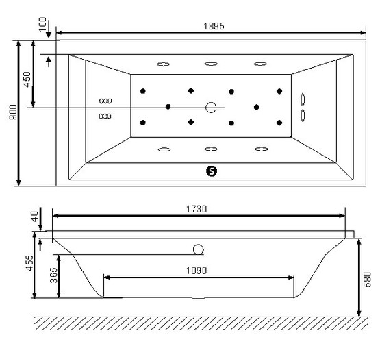 Акриловая ванна Excellent Crown Grand 190x90