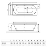 Акриловая ванна Excellent Oceana 160x75