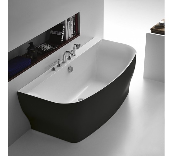 Акриловая ванна BelBagno BB74-NERO 165x78