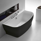 Акриловая ванна BelBagno BB74-NERO 165x78