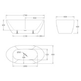 Акриловая ванна BelBagno BB77-1700 170x80