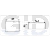 Раковина накладная GID 9132 49 см