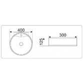 Раковина накладная GID TR4358 40 см