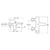 Смеситель для ванны Jacob Delafon Aleo E72282-CP