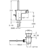 Смеситель для биде Jacob Delafon Stance E14763-CP