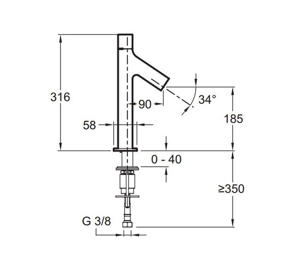 Смеситель для раковины Jacob Delafon Talan E10379RU-CP