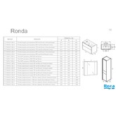 Тумба подвесная Roca Ronda 60 белый/антрацит