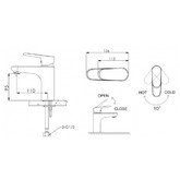 Смеситель для раковины Bravat Pure F1105161C