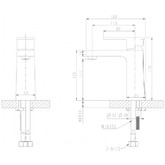 Смеситель для раковины Bravat Riffle F172106C