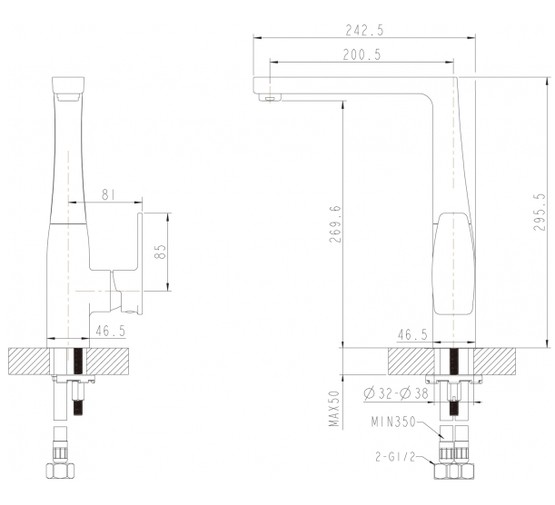 Смеситель для кухни Bravat Riffle F772106C