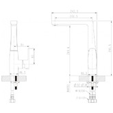 Смеситель для кухни Bravat Riffle F772106C