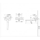 Смеситель для ванны Bravat Riffle F672106C-L