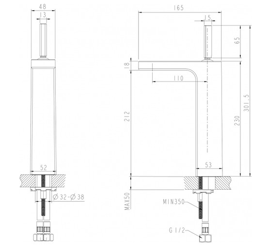 Смеситель для раковины Bravat Spring F179113C-A