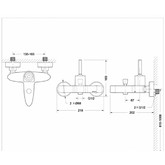 Смеситель для ванны Bravat Spring F679113C-01