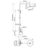 Душевая система Wasserkraft A16601 со смесителем хром