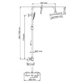 Душевая система Wasserkraft Thermo A15502 со смесителем хром