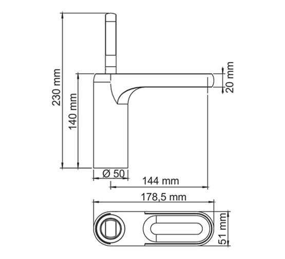 Смеситель для раковины Wasserkraft Kammel 1803