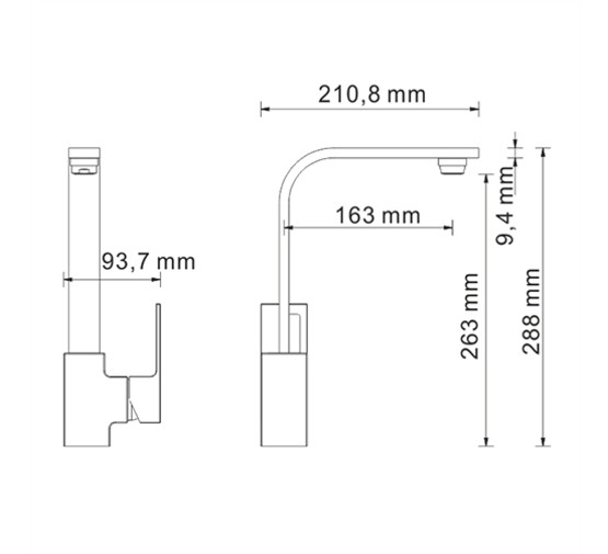 Смеситель для кухни Wasserkraft Alme 1507