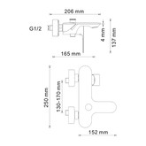 Смеситель для ванны Wasserkraft Dinkel 5801