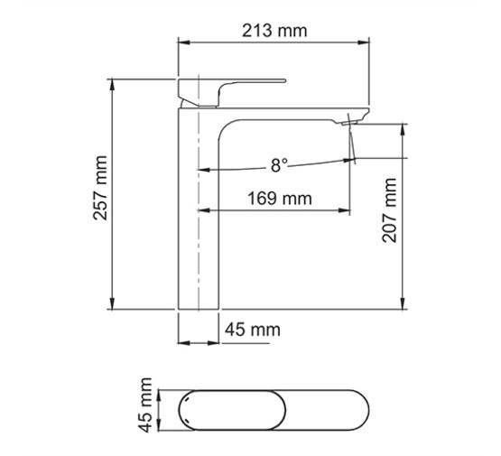 Смеситель для раковины Wasserkraft Dinkel 5803H