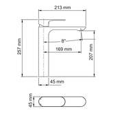 Смеситель для раковины Wasserkraft Dinkel 5803H