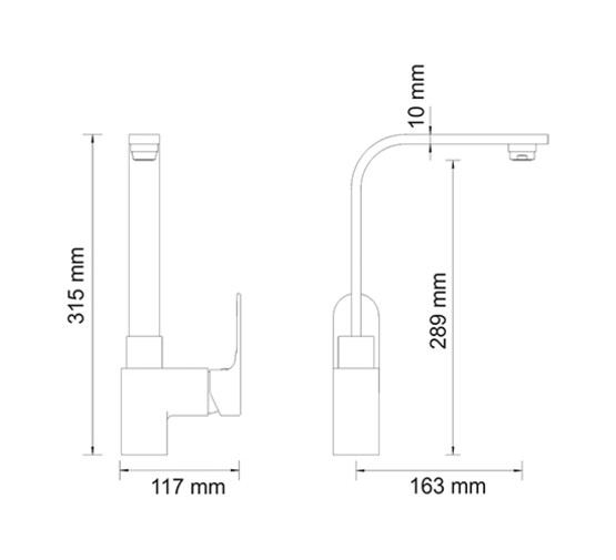 Смеситель для кухни Wasserkraft Dinkel 5807