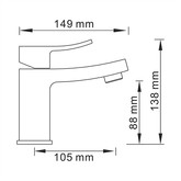 Смеситель для раковины Wasserkraft Exter 1603 бронза