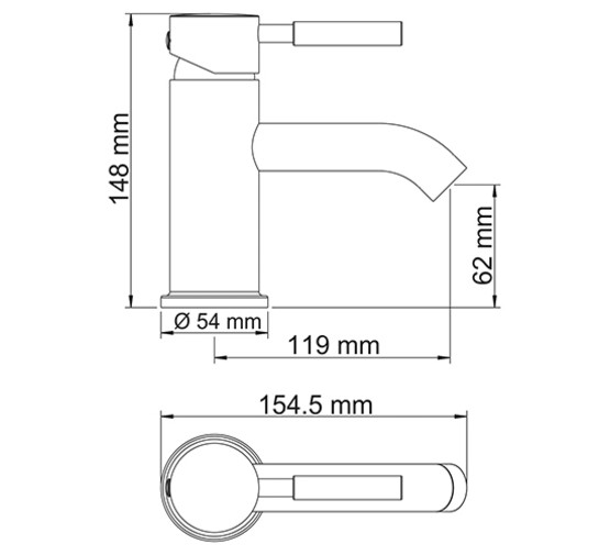 Смеситель для раковины Wasserkraft Main 4105