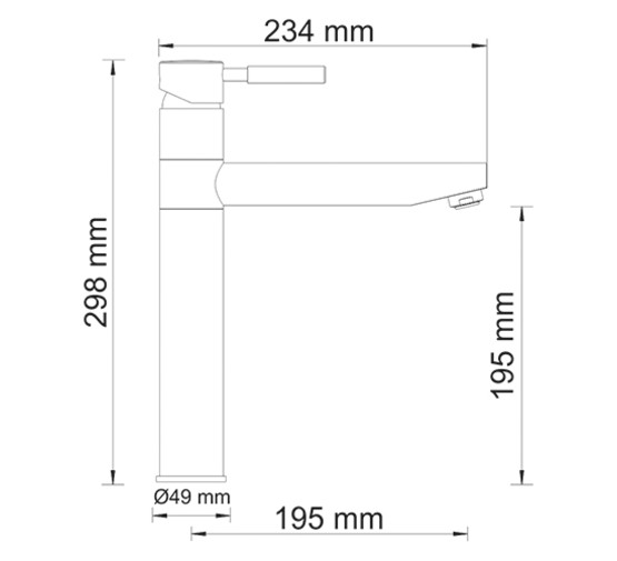 Смеситель для кухни Wasserkraft Main 4107