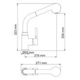 Смеситель для кухни Wasserkraft Main 4166