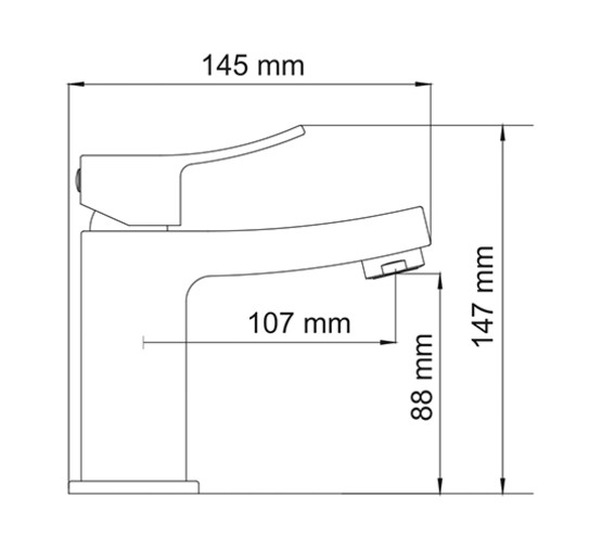 Смеситель для раковины Wasserkraft Aller 1064