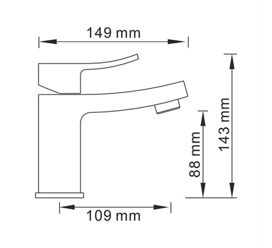 Смеситель для раковины Wasserkraft Aller 1063W белый/хром