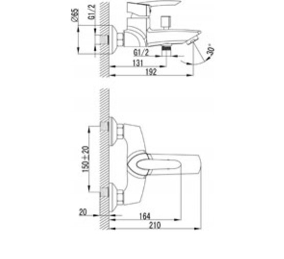 Смеситель для ванны Lemark Mars LM3502C