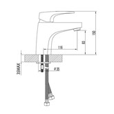 Смеситель для раковины Lemark Shift LM4306C