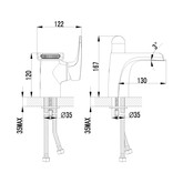 Смеситель для раковины Lemark Shift LM4346C